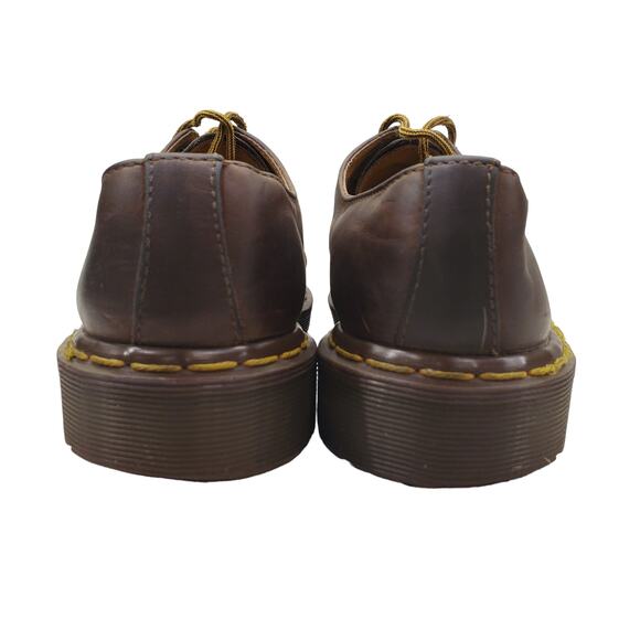 Vintage Doc Martens Brown Leather Oxfords Made in England Derby Shoes US 8 - Picture 9 of 13